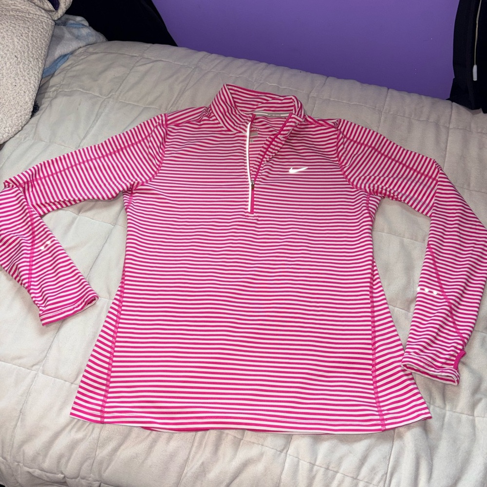 Nike Running Dri-Fit Long Sleeve 3/4 Zip Shirt